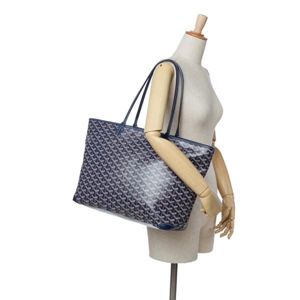 Pre-owned Goyard Goyardine Artois MM Blue