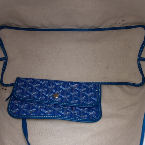 Pre-owned Goyard Goyardine Saint Louis PM Blue