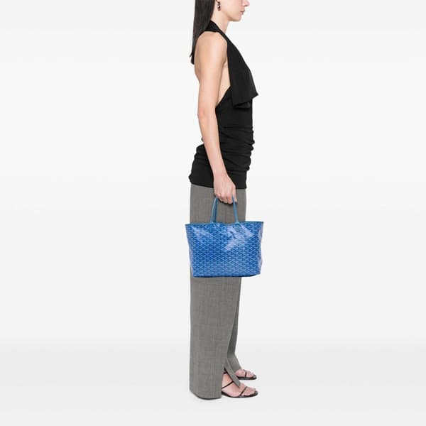 Pre-owned Goyard Goyardine Saint Louis PM Blue