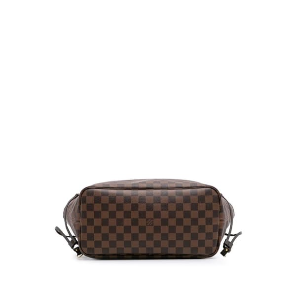 Pre-owned Louis Vuitton Damier Ebene Neverfull MM Brown
