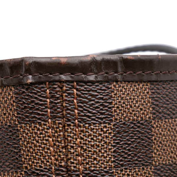 Pre-owned Louis Vuitton Damier Ebene Neverfull MM Brown