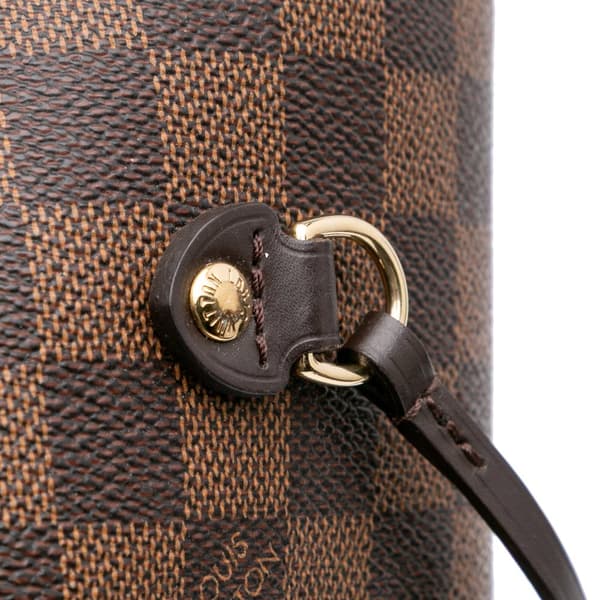 Pre-owned Louis Vuitton Damier Ebene Neverfull MM Brown