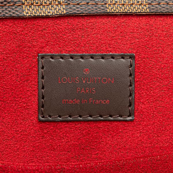 Pre-owned Louis Vuitton Damier Ebene Sac Plat Brown