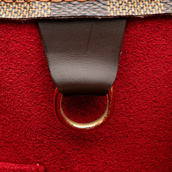 Pre-owned Louis Vuitton Damier Ebene Sac Plat Brown