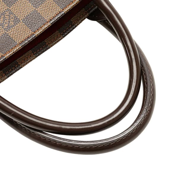 Pre-owned Louis Vuitton Damier Ebene Sac Plat Brown