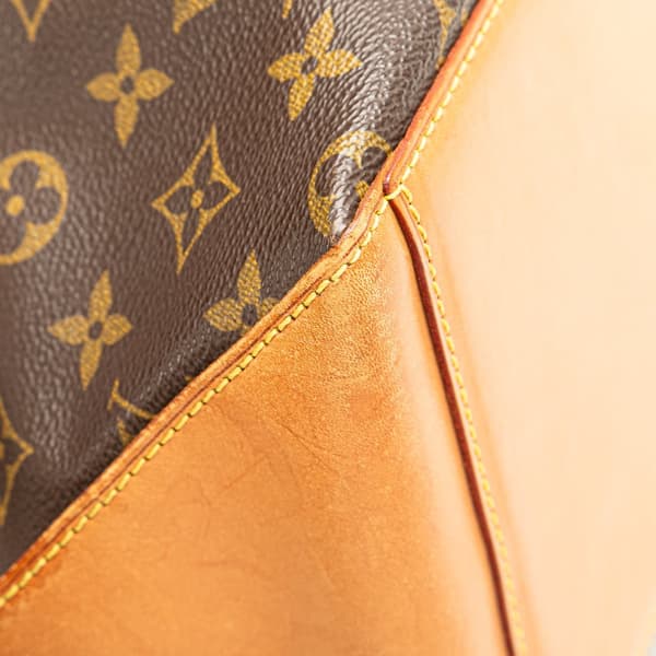 Pre-owned Louis Vuitton Monogram Cabas Mezzo Brown