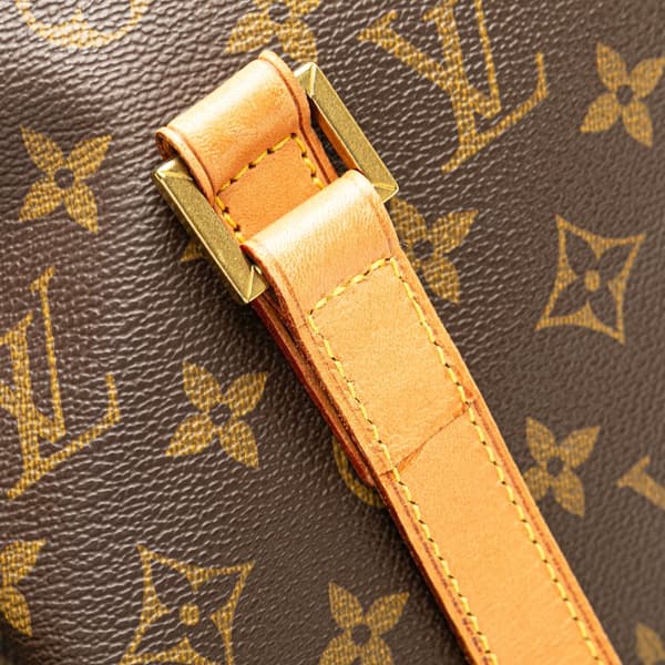 Pre-owned Louis Vuitton Monogram Cabas Mezzo Brown