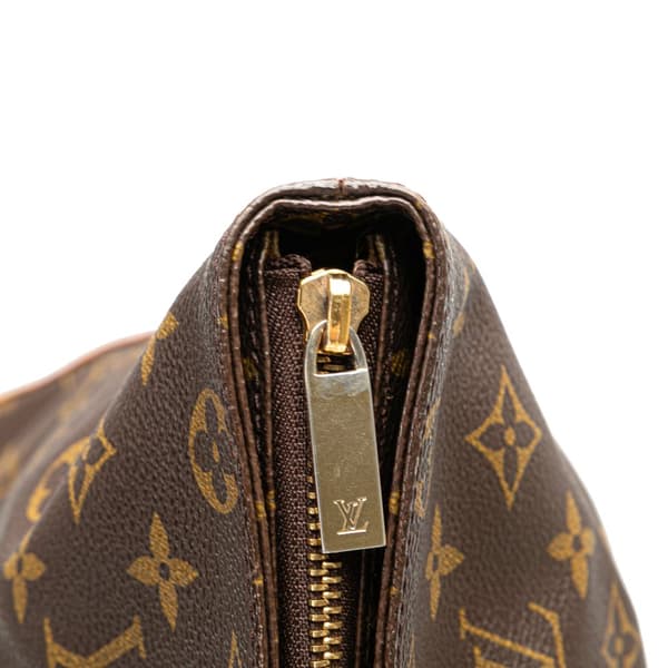 Pre-owned Louis Vuitton Monogram Cabas Mezzo Brown