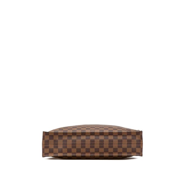 Pre-owned Louis Vuitton Damier Ebene Sac Plat Brown