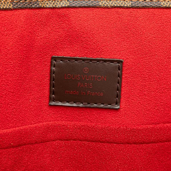 Pre-owned Louis Vuitton Damier Ebene Sac Plat Brown