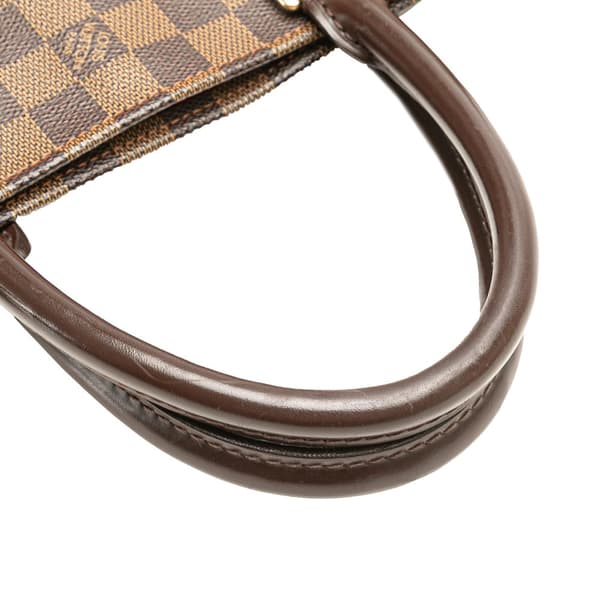 Pre-owned Louis Vuitton Damier Ebene Sac Plat Brown
