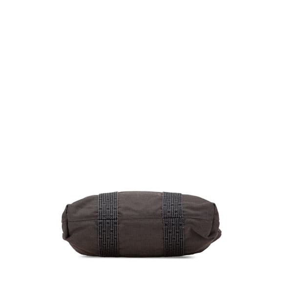 Pre-owned Hermès Canvas Herline Cabas Gray