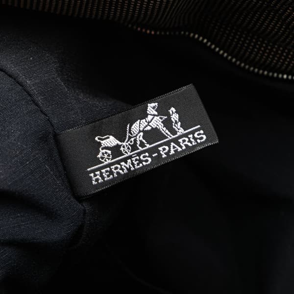 Pre-owned Hermès Canvas Herline Cabas Gray