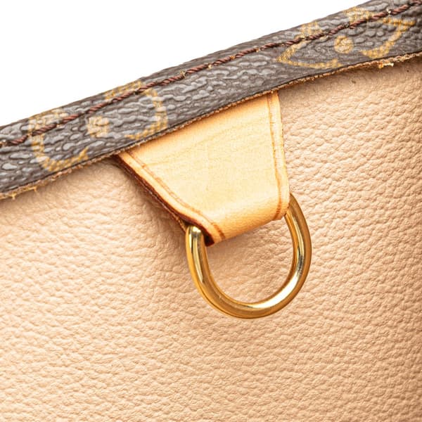 Pre-owned Louis Vuitton Monogram Sac Plat Brown