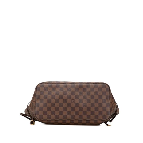 Pre-owned Louis Vuitton Damier Ebene Neverfull MM Brown