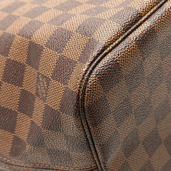 Pre-owned Louis Vuitton Damier Ebene Neverfull MM Brown