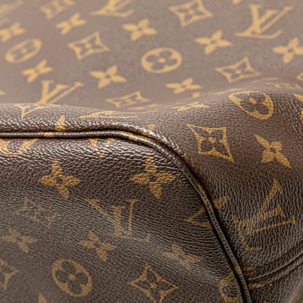 Pre-owned Louis Vuitton Monogram Neverfull MM Brown