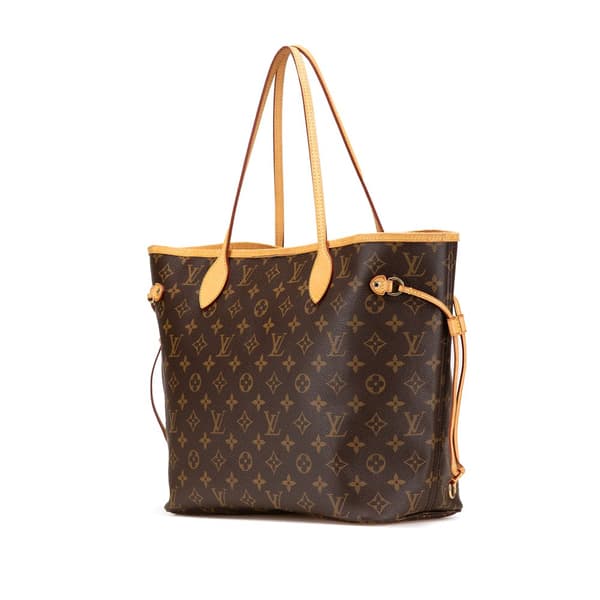 Pre-owned Louis Vuitton Monogram Neverfull MM Brown