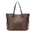 Miniatyrbilde 1 av 10: Pre-owned Louis Vuitton Damier Ebene Neverfull MM Brown