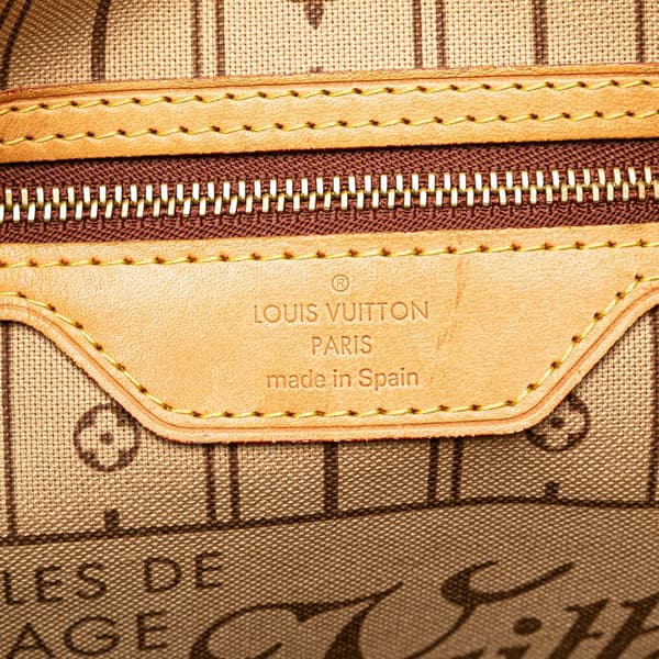 Pre-owned Louis Vuitton Monogram Neverfull MM Brown