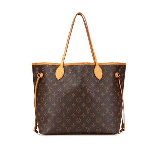 Pre-owned Louis Vuitton Monogram Neverfull MM Brown