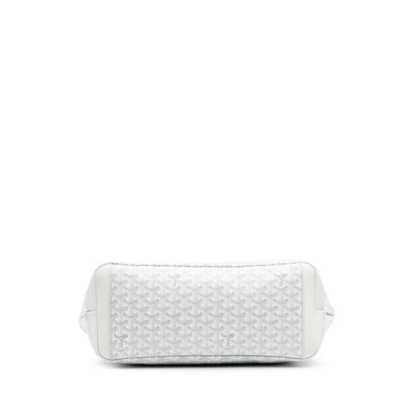 Pre-owned Goyard Goyardine Artois MM White