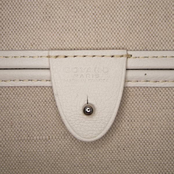 Pre-owned Goyard Goyardine Artois MM White