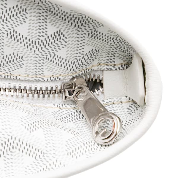 Pre-owned Goyard Goyardine Artois MM White