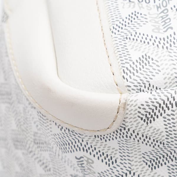 Pre-owned Goyard Goyardine Artois MM White