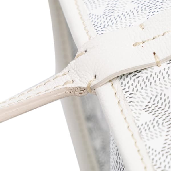 Pre-owned Goyard Goyardine Artois MM White