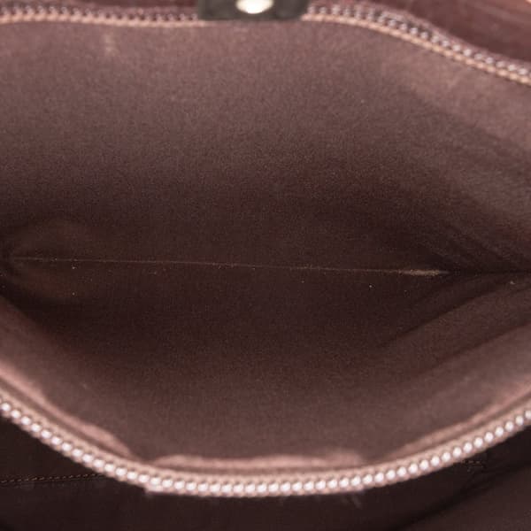 Pre-owned Gucci GG Supreme Tote Brown