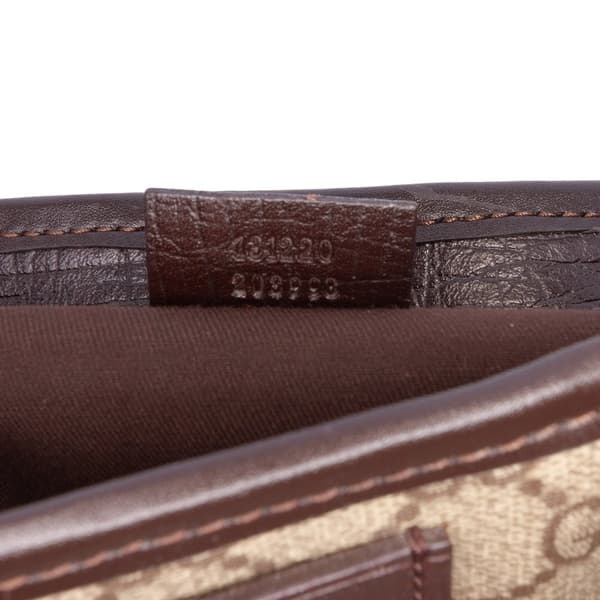 Pre-owned Gucci GG Supreme Tote Brown