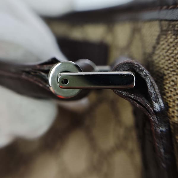 Pre-owned Gucci GG Supreme Tote Brown
