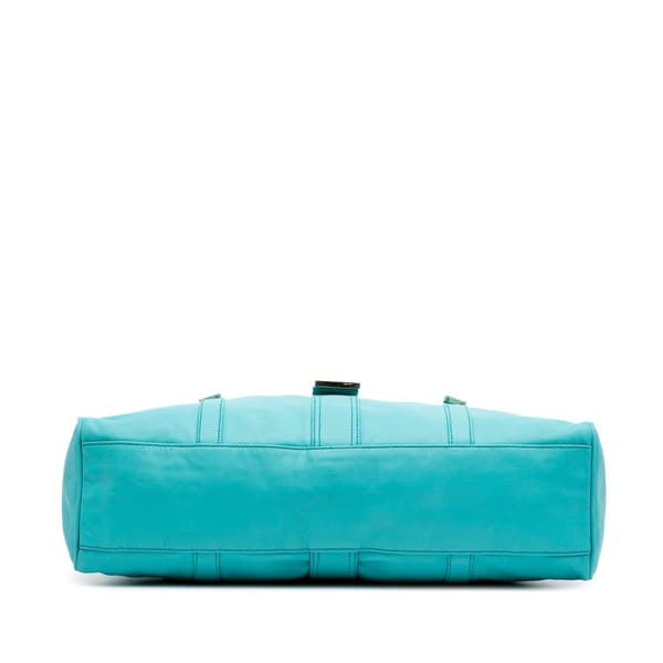 Pre-owned Fendi Leather Tote Blue