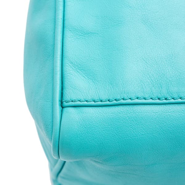 Pre-owned Fendi Leather Tote Blue