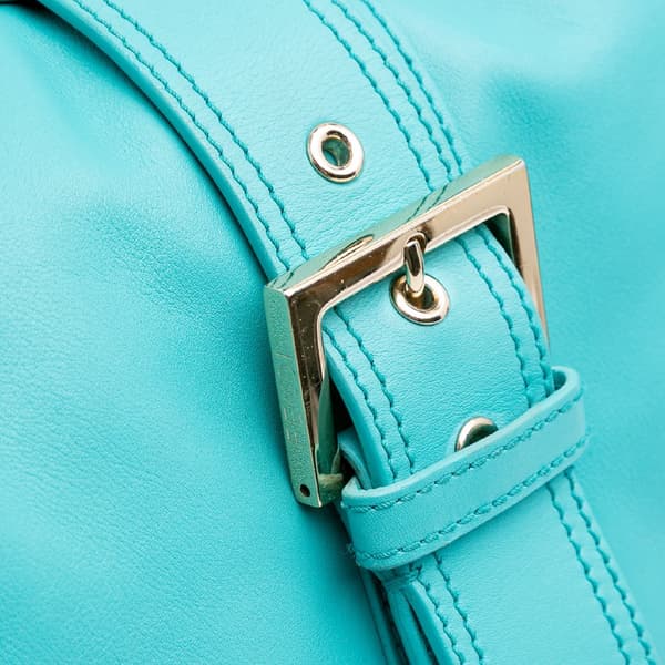 Pre-owned Fendi Leather Tote Blue