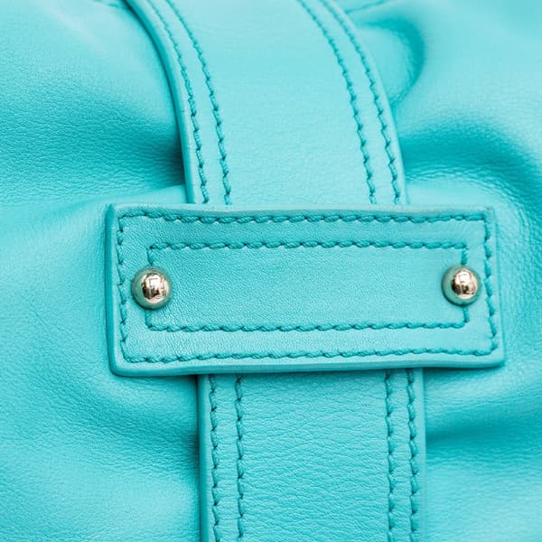 Pre-owned Fendi Leather Tote Blue