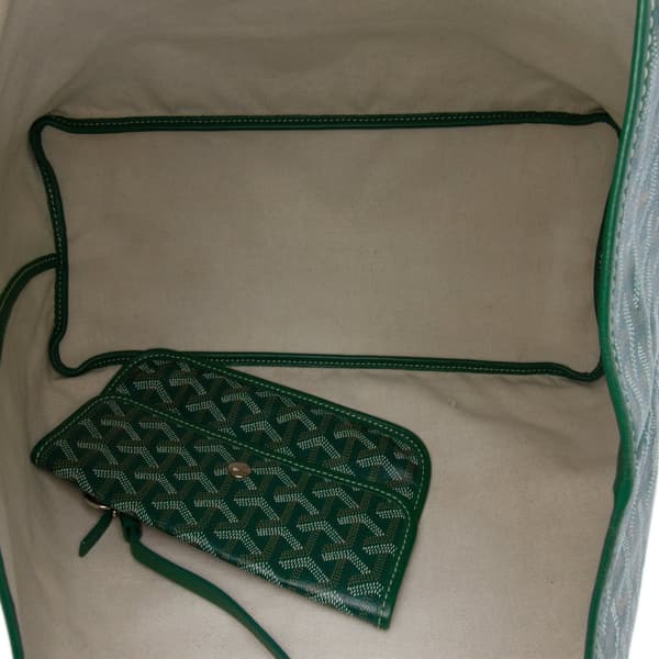 Pre-owned Goyard Goyardine Saint Louis PM Green
