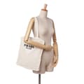 Pikkukuva 9 / 10: Pre-owned Prada Raffia Effect Crochet Logo Embroidered Tote White
