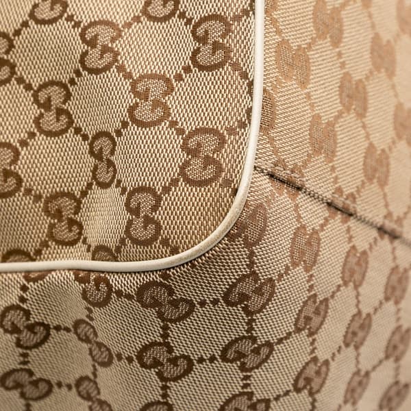 Pre-owned Gucci Large GG Canvas Sukey Tote Brown