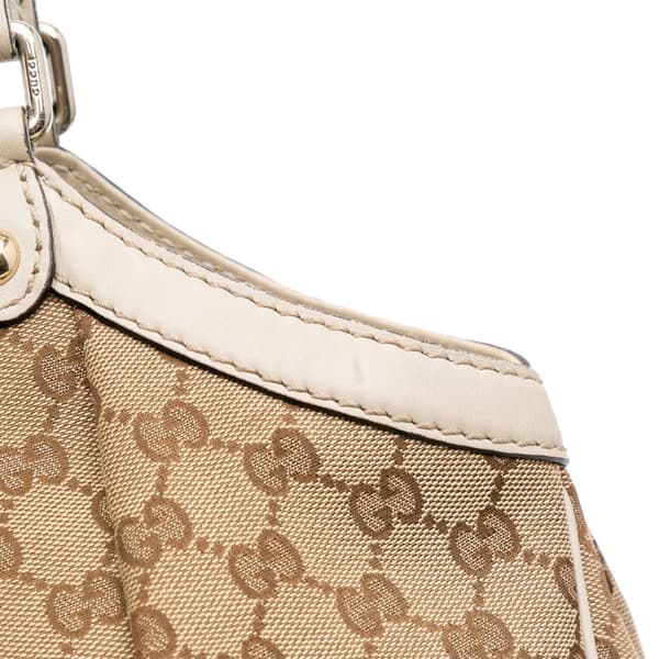 Pre-owned Gucci Large GG Canvas Sukey Tote Brown