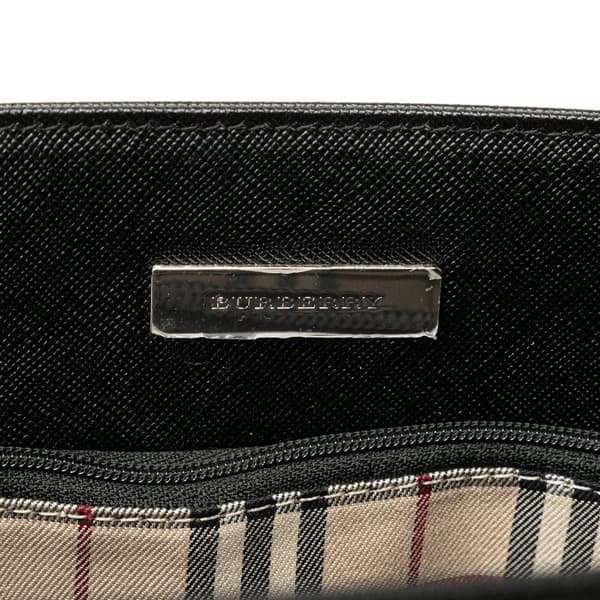 Pre-owned Burberry Leather Tote Black
