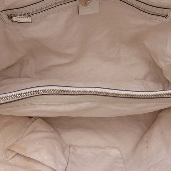 Pre-owned Gucci Medium GG Canvas Bella Tote Brown