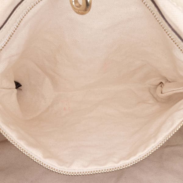 Pre-owned Gucci Medium GG Canvas Bella Tote Brown
