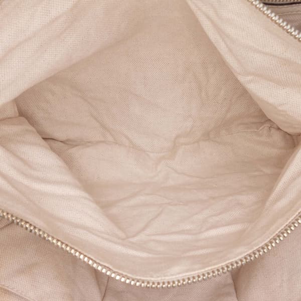 Pre-owned Gucci Medium GG Canvas Bella Tote Brown