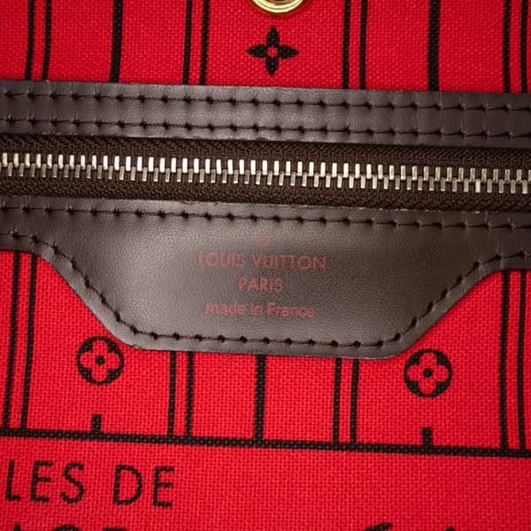 Pre-owned Louis Vuitton Damier Ebene Neverfull GM Brown