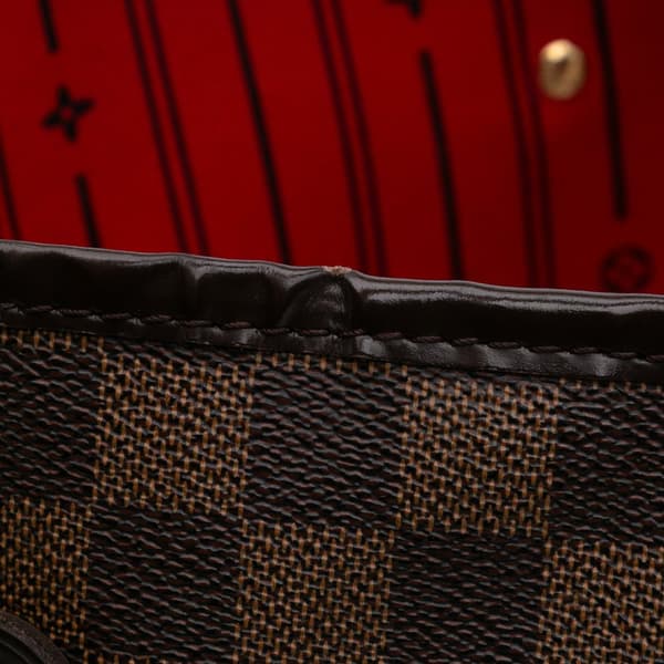Pre-owned Louis Vuitton Damier Ebene Neverfull GM Brown