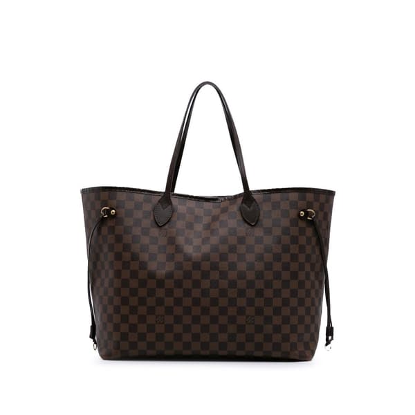Pre-owned Louis Vuitton Damier Ebene Neverfull GM Brown