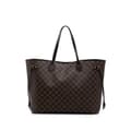 Miniatyrbilde 1 av 10: Pre-owned Louis Vuitton Damier Ebene Neverfull GM Brown
