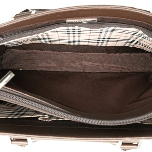 Pre-owned Burberry Leather Tote Brown